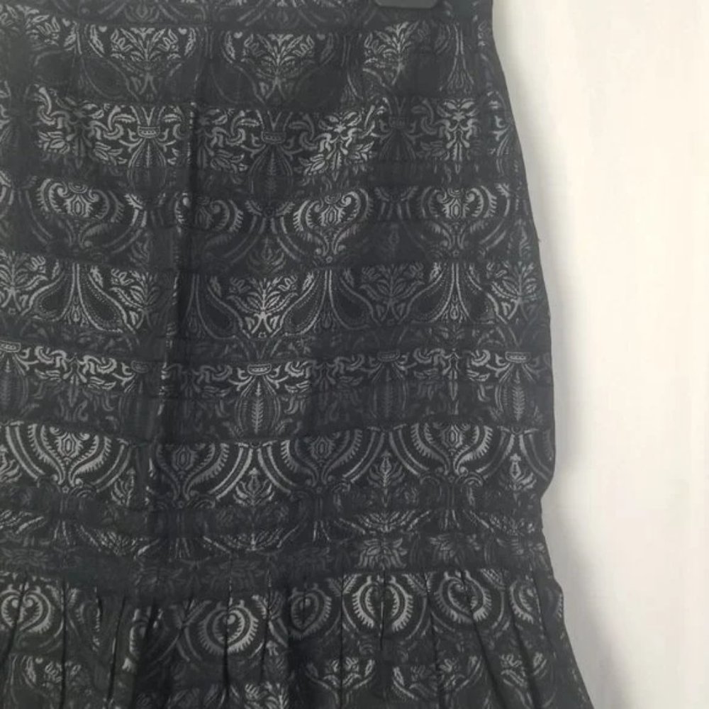 Harold's Floral Midi Fit Flare Skirt Size 2 (239) - image 2